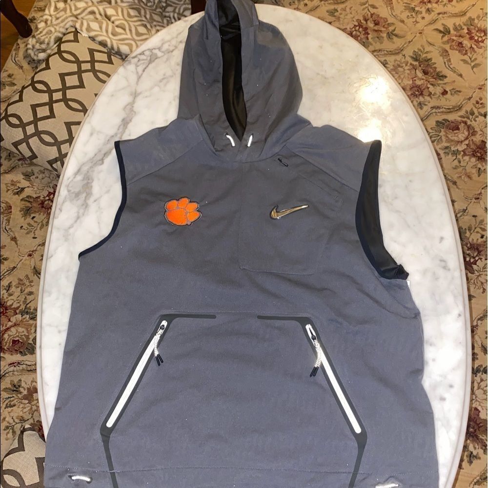 Nw Nike CFP Pregame Vest Clemson Tigers  grey M